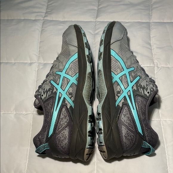 Asics Gel Sonoma 3 Women's Trail Running Shoes Gray/Turquoise - Picture 3 of 7